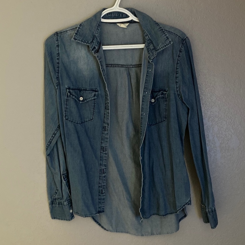 Aeropostale Denim Button Up Shirt